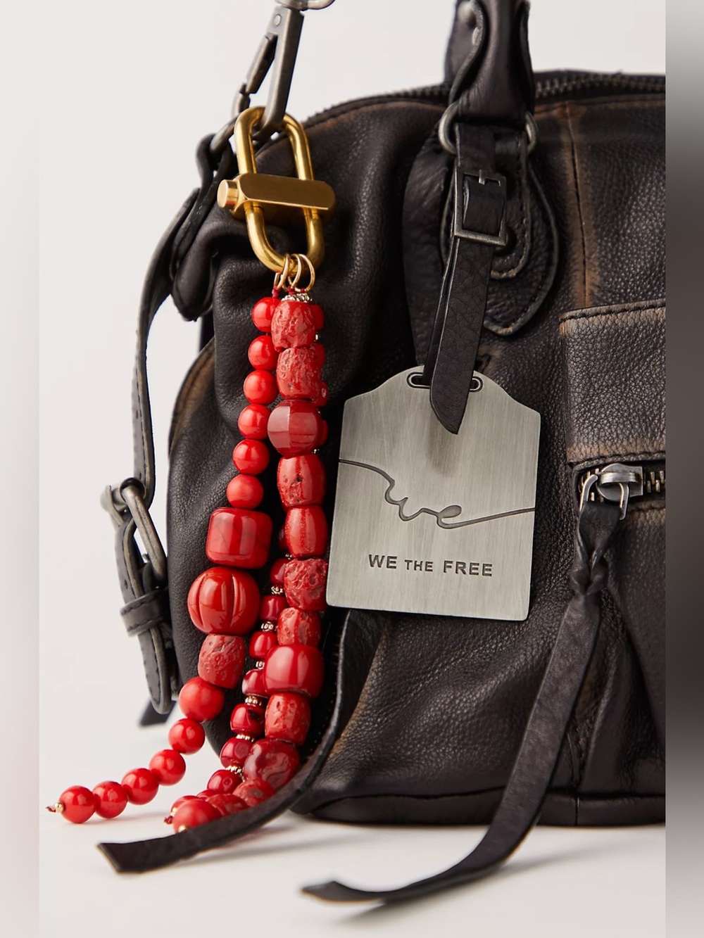 NWOT! FP Free People Prismatic Beaded Bag Charm